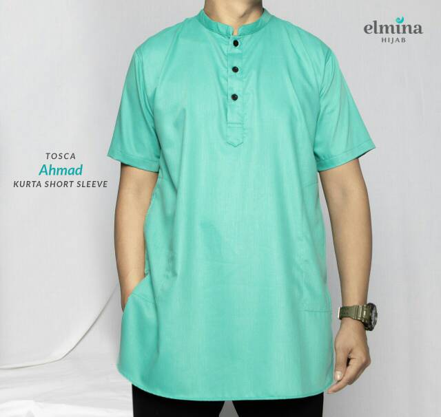 Kurta Ahmad Short Sleeve Kurta Lengan Pendek By Elmina hijab dan Hayzum