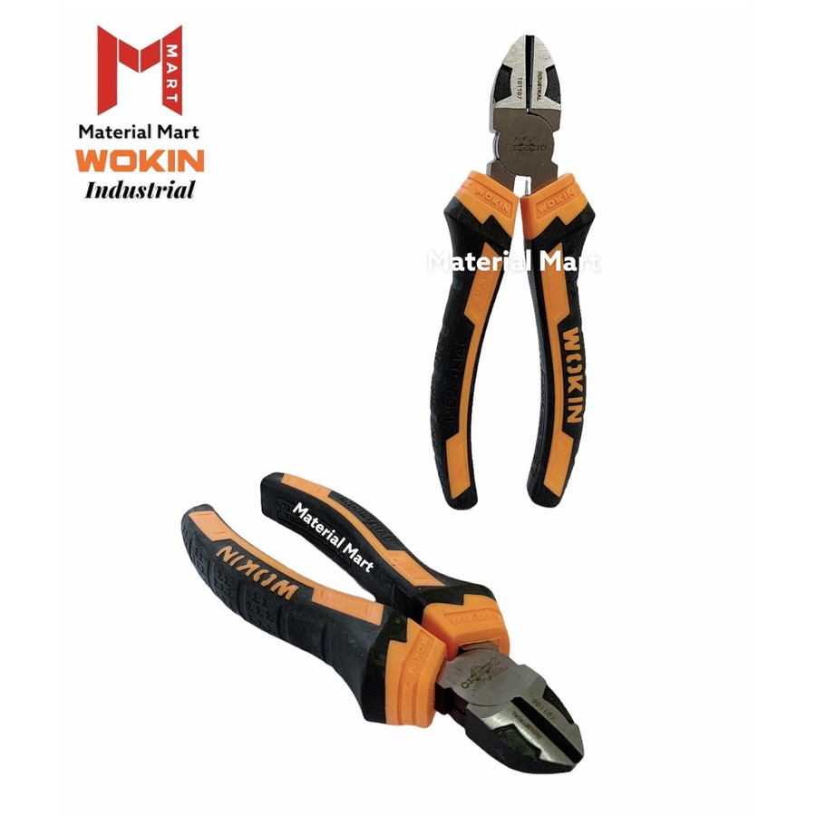 Tang Potong Kabel 7 Inch Wokin | Pemotong Kawat 6&quot; | Cutting Pliers 7&quot; |Material Mart