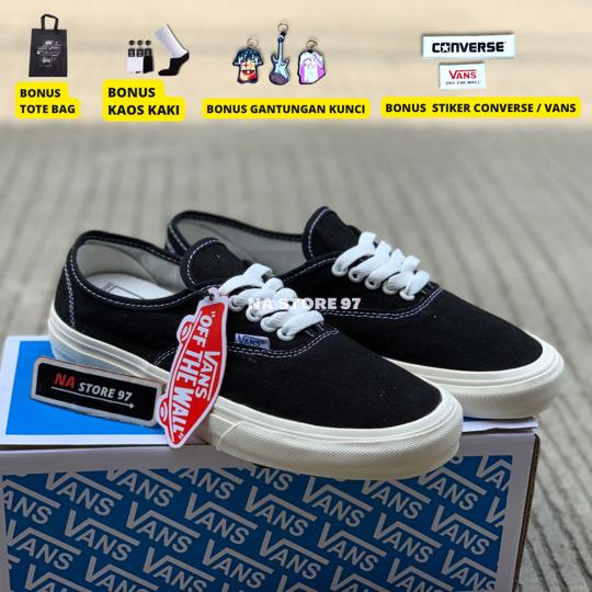 sepatu vans autentic vault black white premium quality Sneakers pria dan wanita