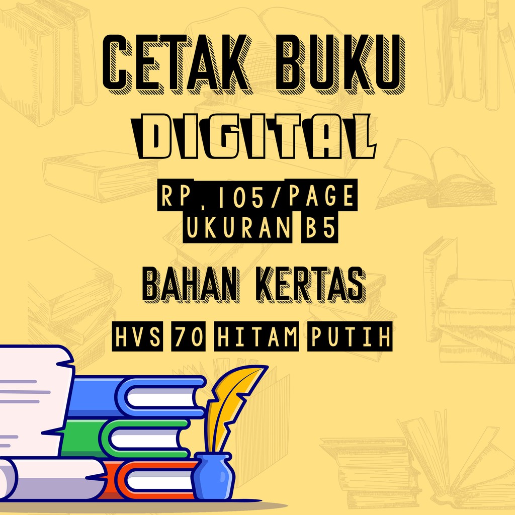 (B5 HVS) Print/Cetak Buku,Modul,Tugas Termurah