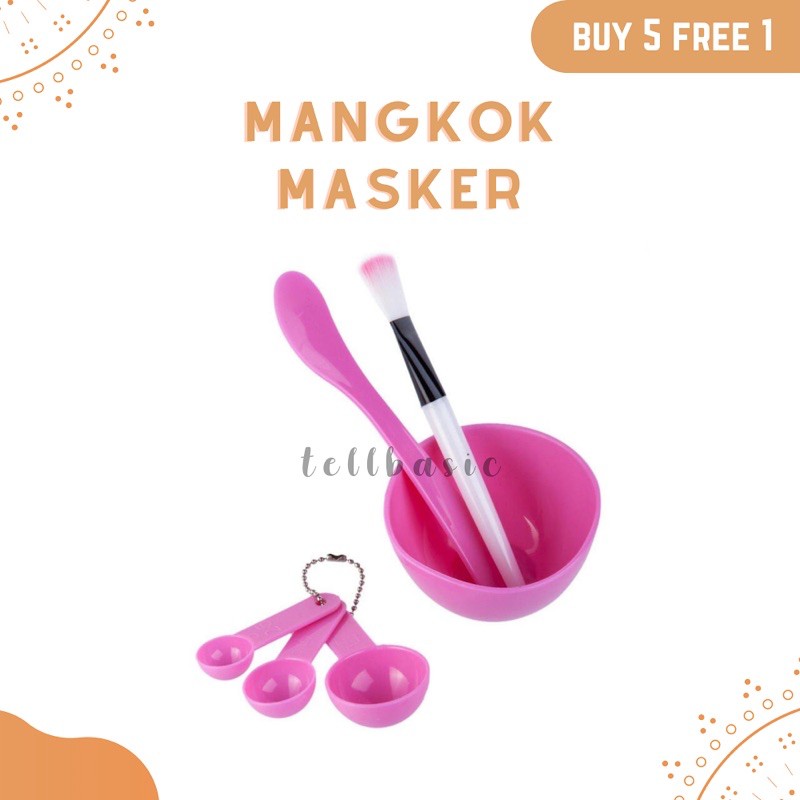 Mangkok Masker / Mangkok Masker Set /Mangkuk Masker / Mangkuk Masker Set / Mangkok Masker set 4 in 1
