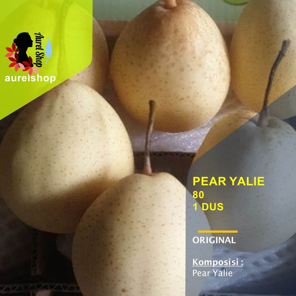 

Buah Pear Yalie 80 kemasan kardus 17 kg