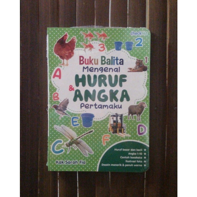 Board Book Buku Balita Mengenal Huruf & Angka Pertamaku - Buku Anak