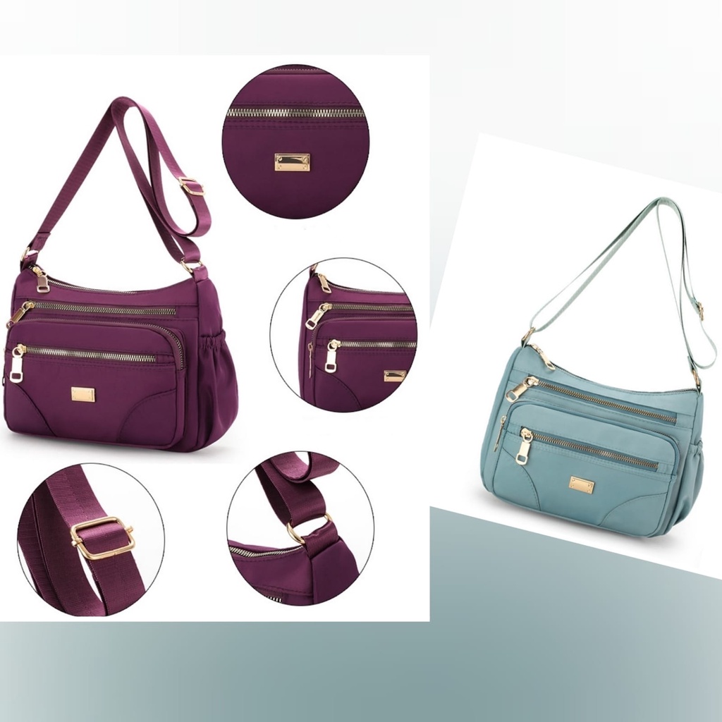 TAS SELEMPANG WANITA 4 RESLETING IMPORT LAMINA SLINGBAG CEWEK FASHION KEKINIAN KOREA REMAJA BATAM PREMIUM ORI BESAR MURAH