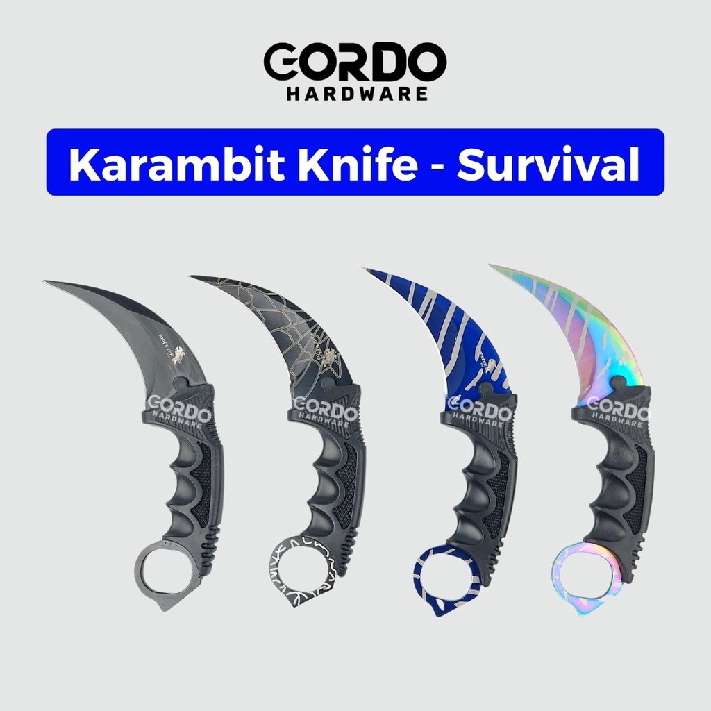 Karambit Cs Go Tajam Taktikal Pisau Survival Collector Knife Tactical Stainless