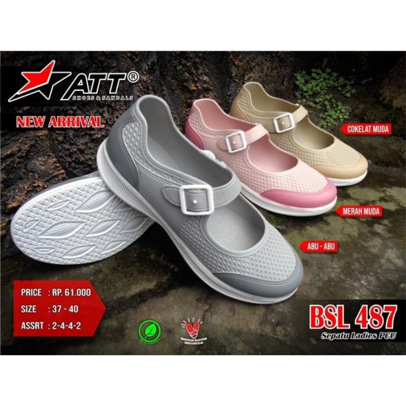 sepatu ATT BSL 487 sepatu karet fantopel wanita