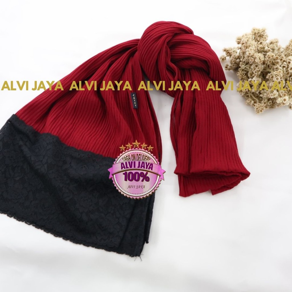 PASHMINA PLISKET RENDA TERMURAH / JILBAB PASHMINA PLISKET TERBARU / PASHMINA PLISKET IMPORT-2