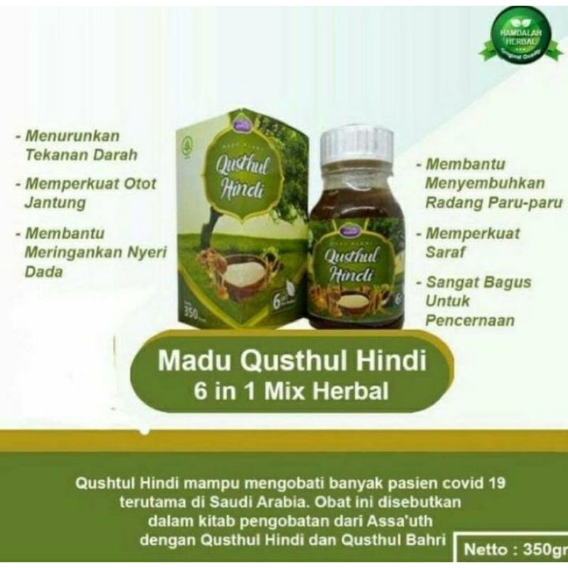 

Madu Qisthul Hind 350gr