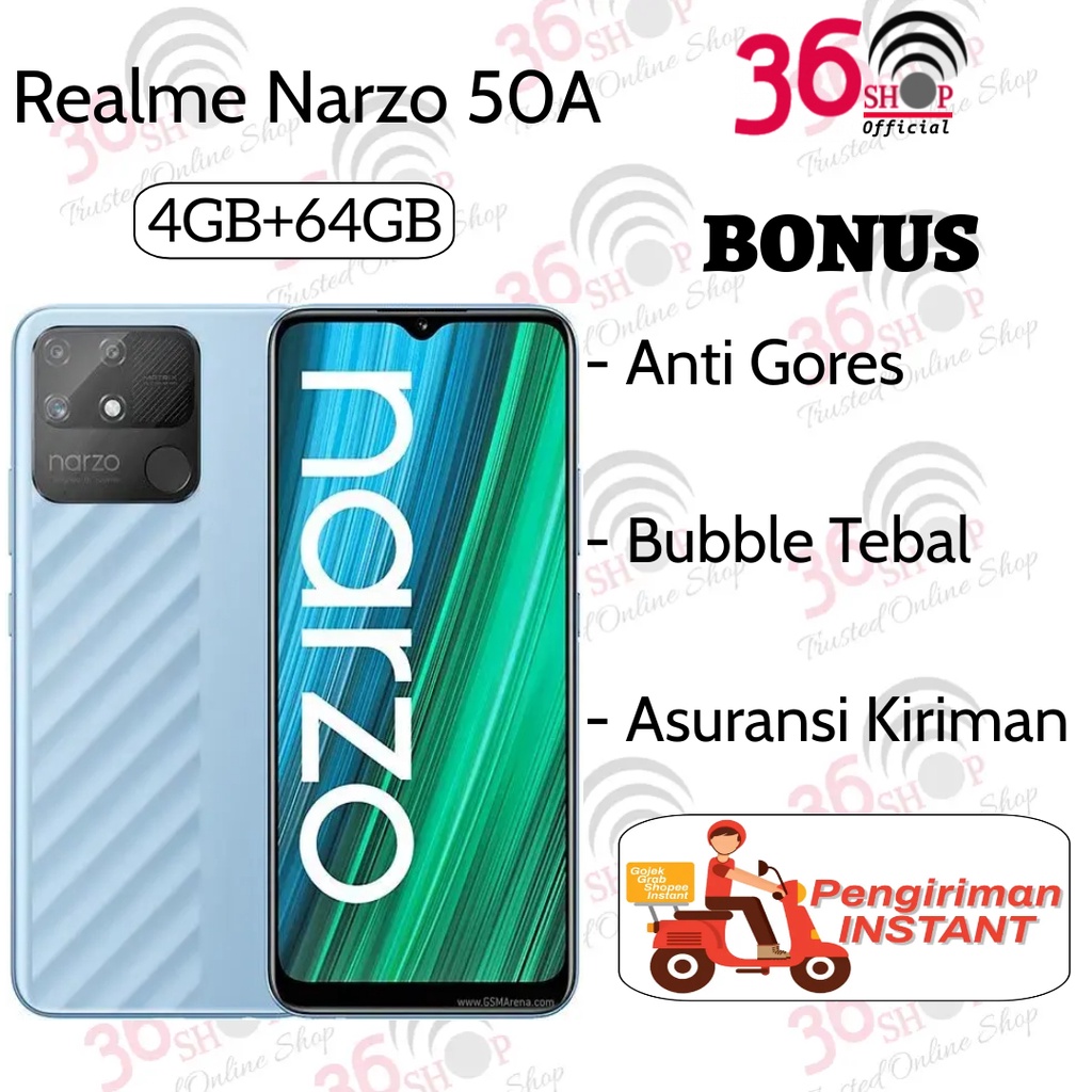 Jual Realme Narzo 50A + 50A Prime 4GB+64GB - 4GB+128GB Garansi Resmi 1 ...