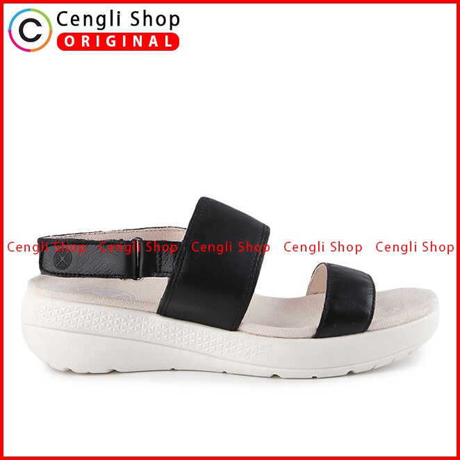 SANDAL WEDGES WANITA HUSH PUPPIES ORIGINAL SLINGBACK CASUAL BLACK HW65