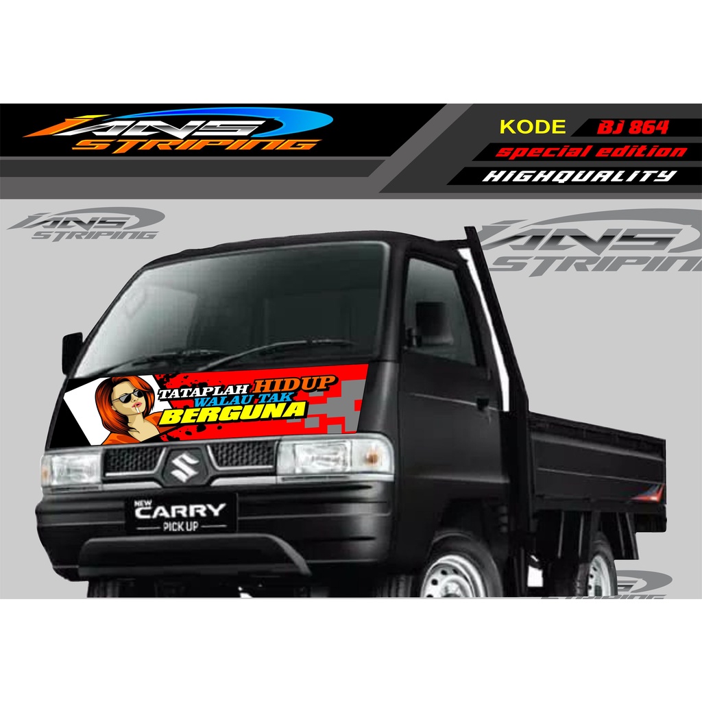 DECAL STIKER KAP DEPAN MOBIL CARRY/ STIKER KABIN DEPAN MOBIL CARRY PICK UP / STICKER TERBARU