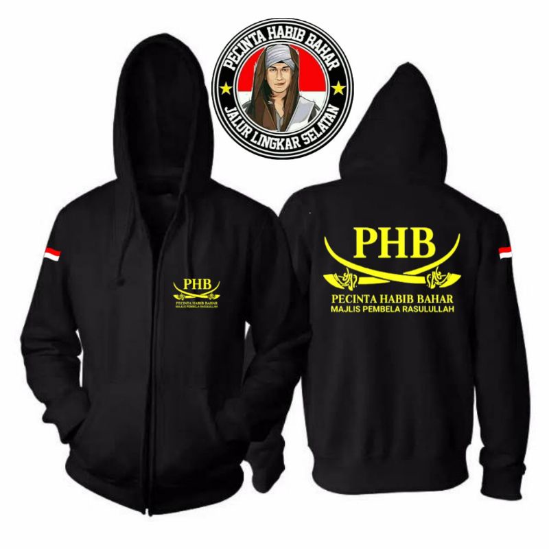 Jaket Zipper Hoodie phb habib bahar