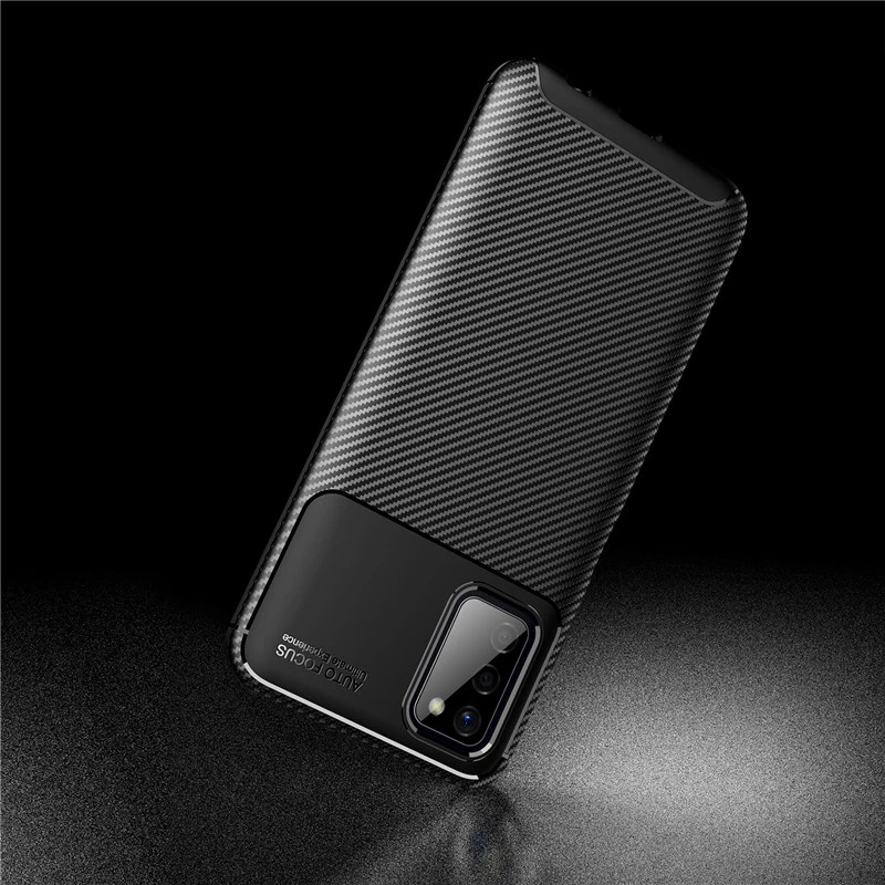 Casing Softcase Samsung A22 5G Autofocus Carbon Fiber Glossy Anti Shockproof