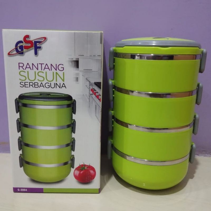 rantang bekal, rantang stainless 4 susun