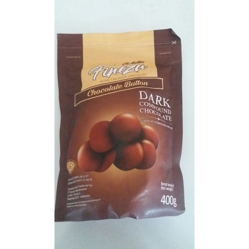 

COLATTA FINEZA BUTTON DARK 400GR/COKLAT KANCING