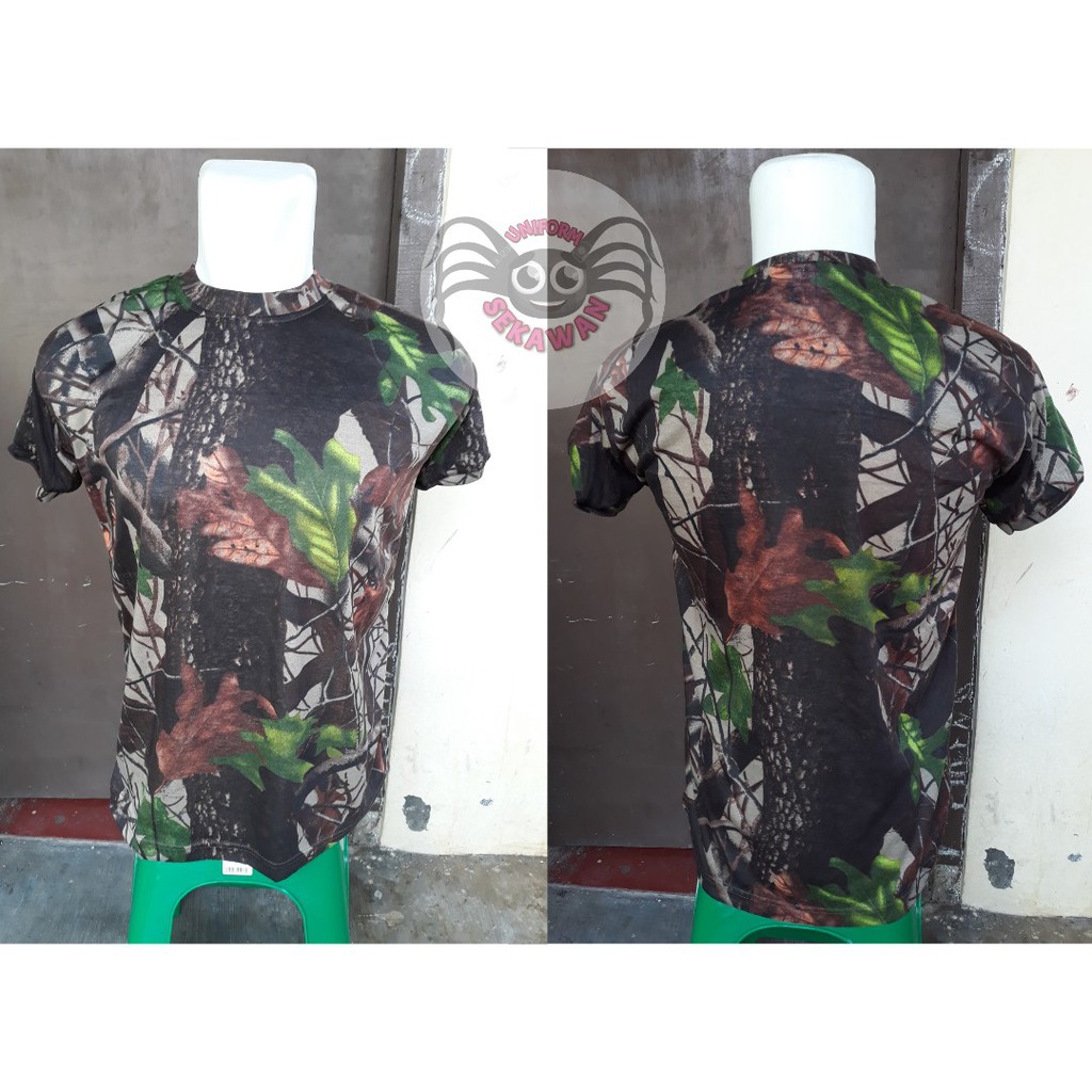 Kaos Loreng Camouflase Kaos Oblong Army Airsoft Tactical