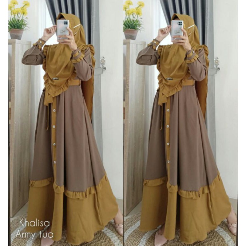 Gamis Khalisa ory athata set khalisa athata gamis syari khalisa by athata gamis murah