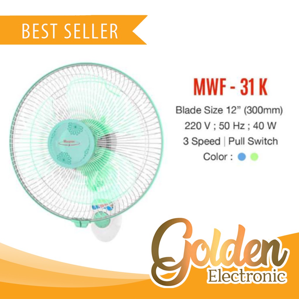 Maspion Kipas Angin Dinding 12 Inch MWF-31K / MWF 31 K