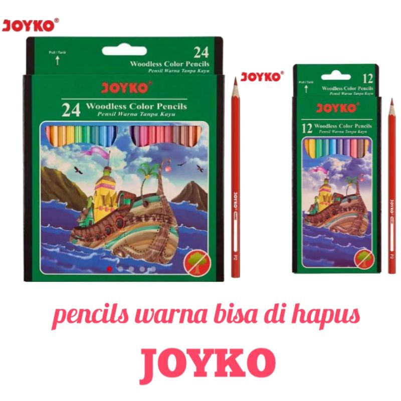 

pencil warna JOYKO panjang bisa dihapus