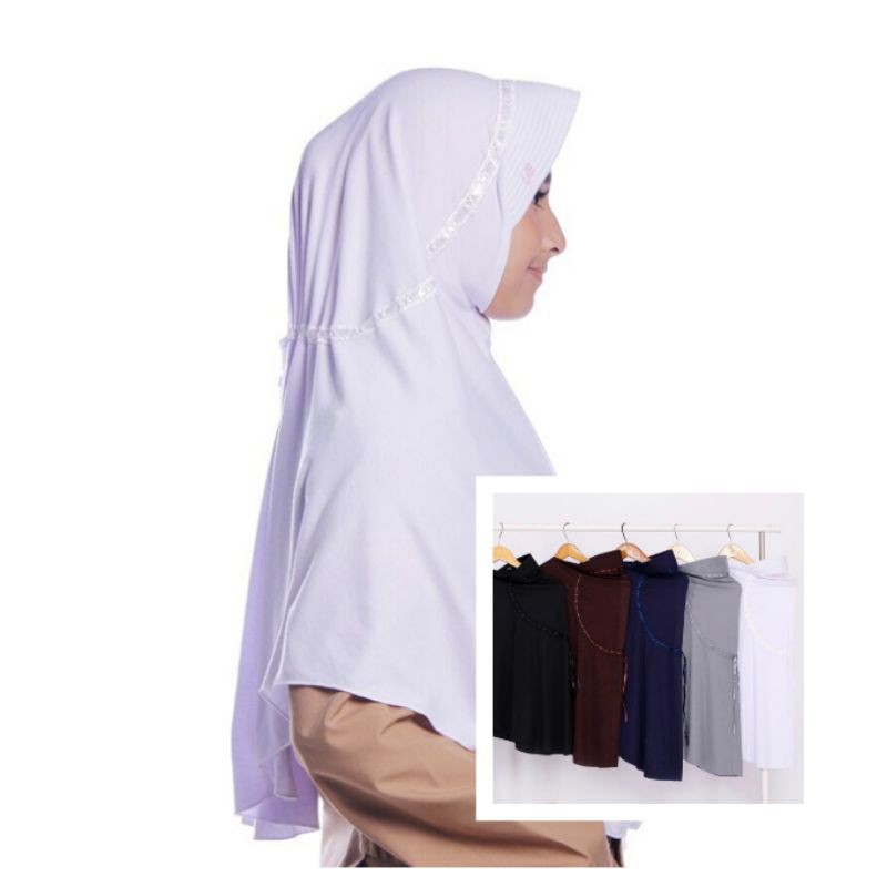 KERUDUNG SEKOLAH INSTANS HEMY BAHAN KAOS