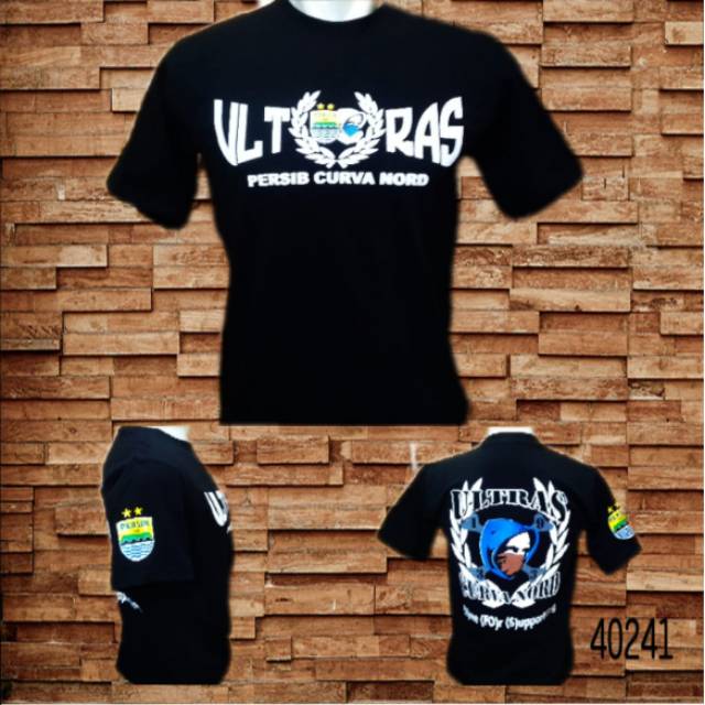 kaos Persib hitam Ultras pria wanita original