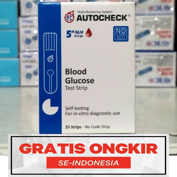 Strip Gula autocheck/Strip Glucose autocheck/strip Gula Darah autochek