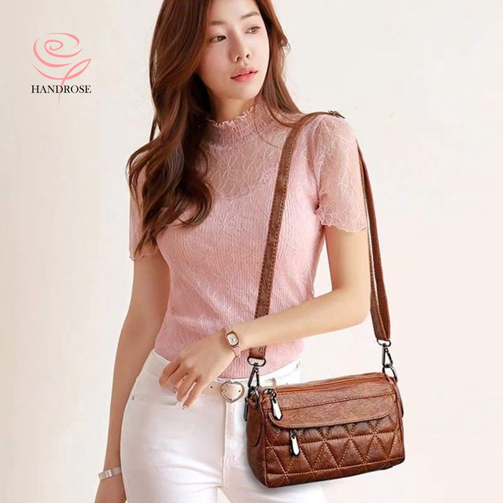 Handrose - Tas Wanita Terbaru / Tas Selempang Wanita / Tas Slempang Korea / Slingbag Wanita PU Leather HR 039