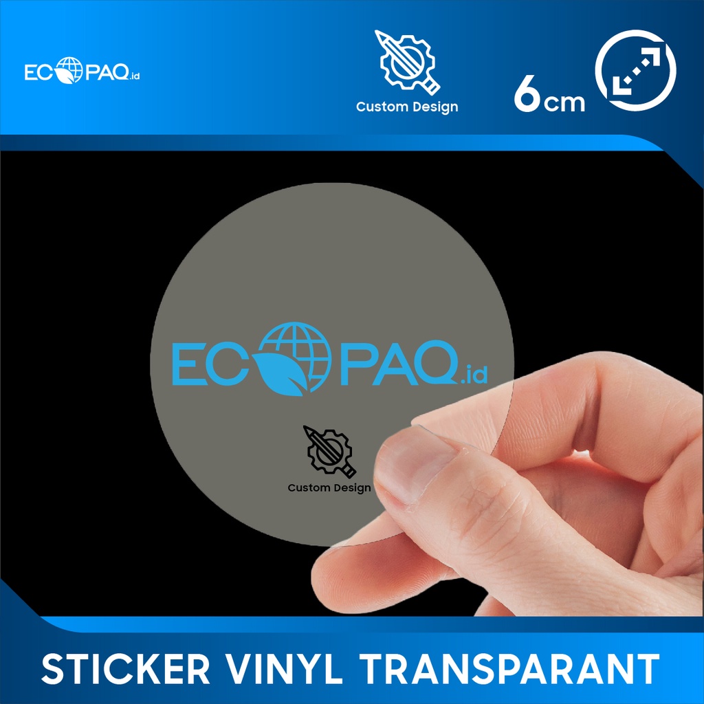 

Stiker Label Transparant Bening | D: 6 (28 pcs)