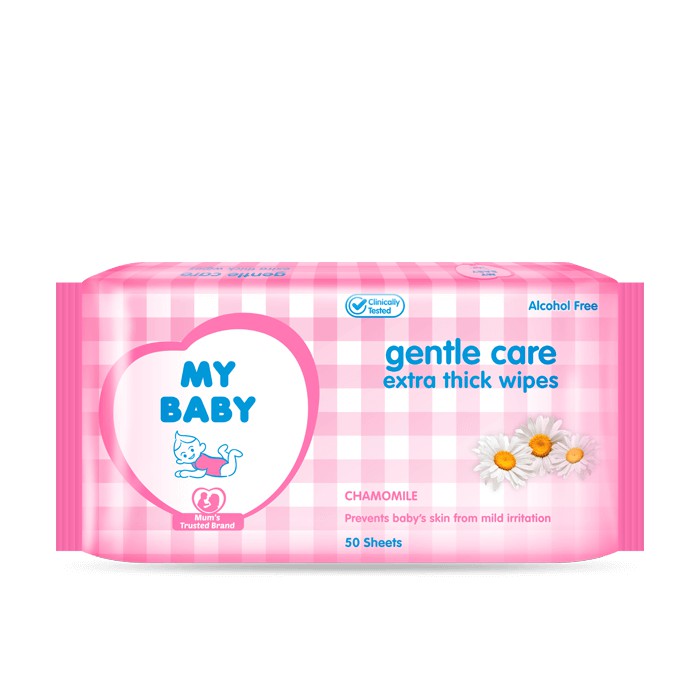 My Baby Wipes Sweet Floral 50`S - Tisu Basah Bayi