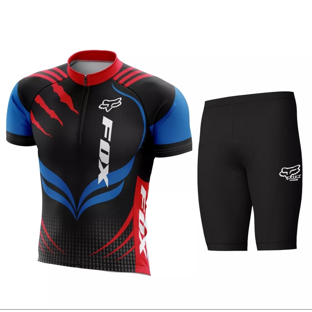 Setelan Jersey Sepeda dan Celana Sepeda Set Baju Gowes Set Roadbike MTB Unisex