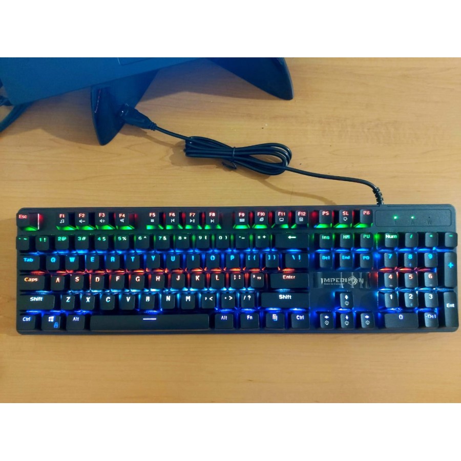 KEYBOARD GAMING MECHANICAL BLUE SWITCH IMPERION SLINGSTON KG-321 ORIGINAL