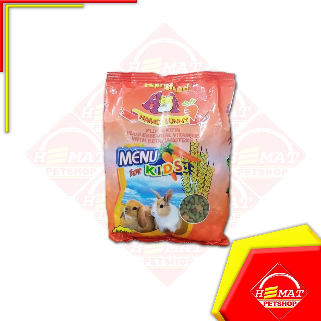 Makanan Kelinci Hams Bunny 500 Gram / Rabbit Food / Freshpack 500 Gram