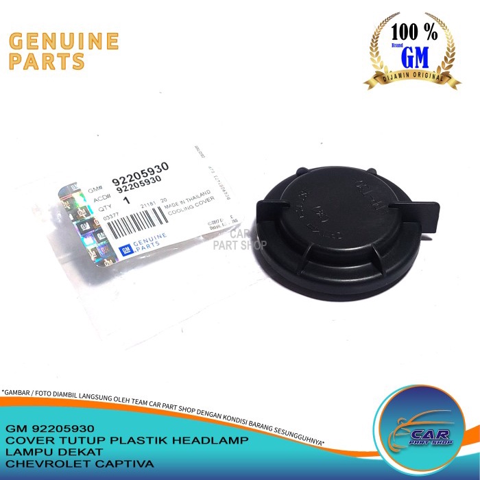 COVER TUTUP PLASTIK HEADLAMP LAMPU DEKAT LOW CHEVROLET CAPTIVA ORI GM