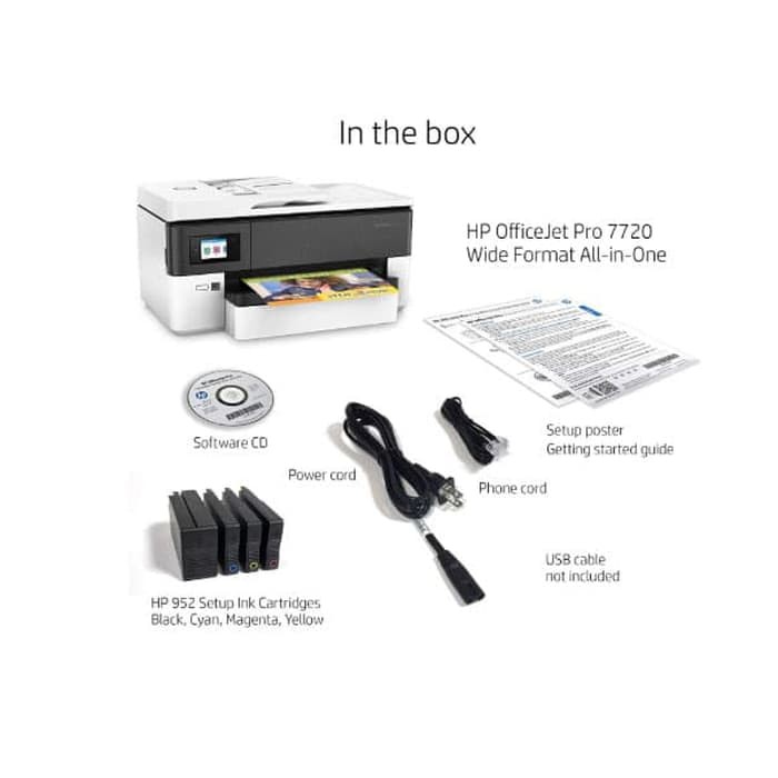 HP OfficeJet Pro 7720 All in One Printer Office Jet A3 WiFi