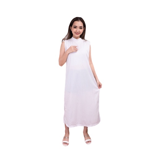 ZASKIYA - RUFELY INNER DRESS WANITA MUSLIM | INNER WANITA KERAH TINGGI