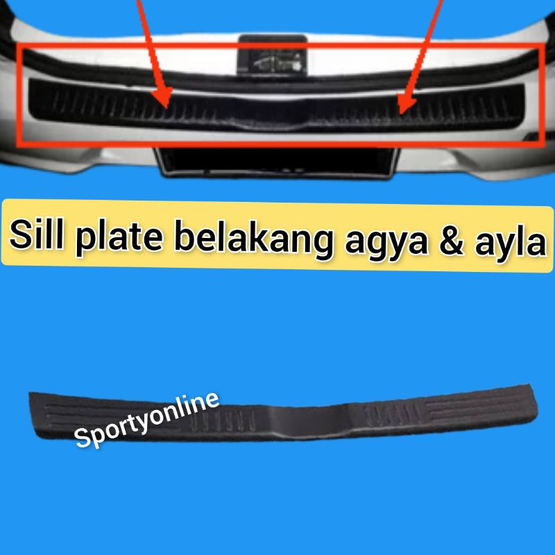 Sill plate bagasi toyota agya dan ayla