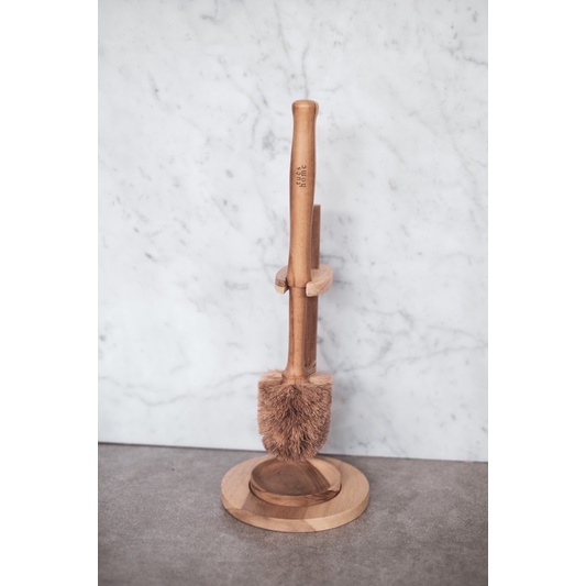 Sikat Toilet dengan dudukan / Toilet Brush with stand /Kayu Ramah Lingkungan aesthetic