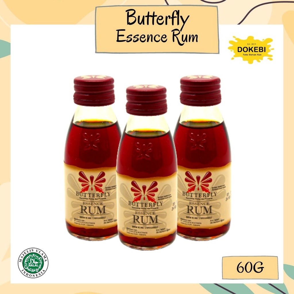 

BUTTERFLY RUM 60ML - RUM ESSENCE - RHUM ESSENCE - KOEPOE RHUM ESSENCE - KUPU RUM ESSEN JAMAICA