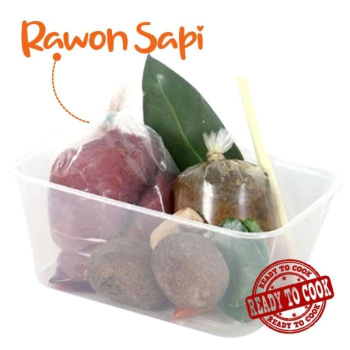 

Paket Siap Masak Rawon Sapi 1 Pack 3/4 Porsi