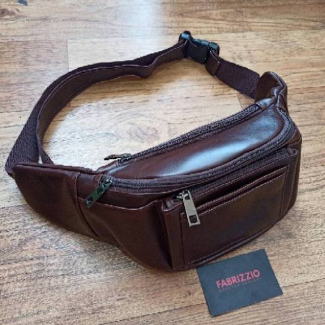 tas dada waistbag kulit asli keren