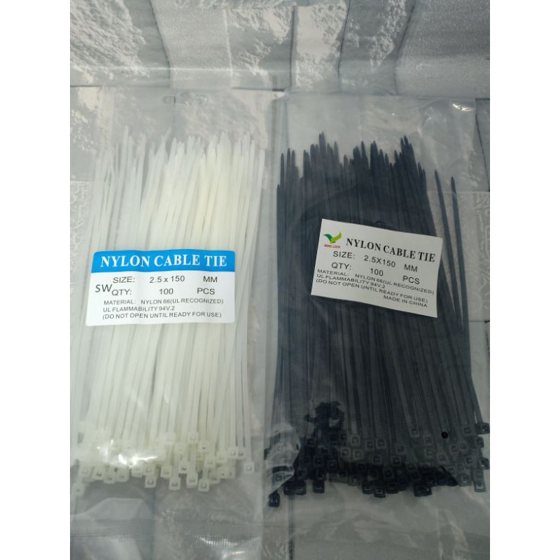 

Kabel Ties Size 2.5 x 150 mm 15cm Nylon Cable Tie