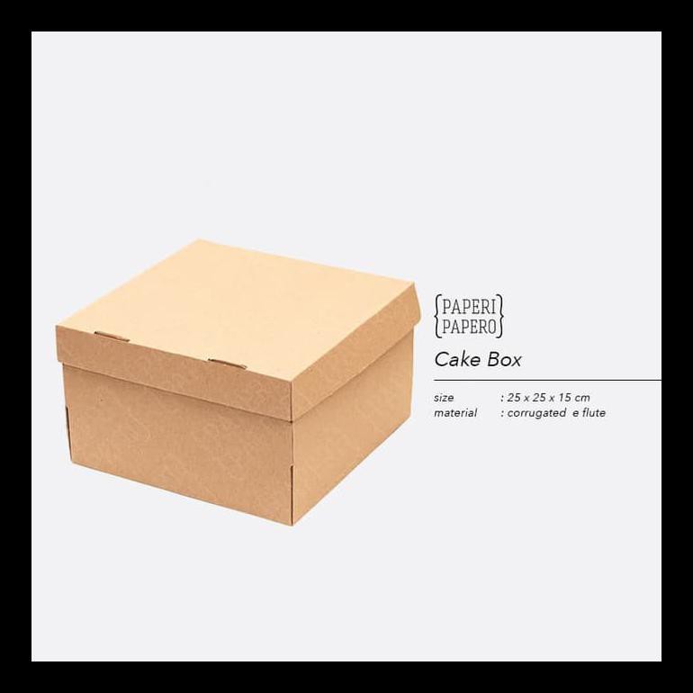 

CAKE BOX - KOTAK / DUS / BOKS KUE BOLU (25 X 25 X 15 CM) BERKUALITAS