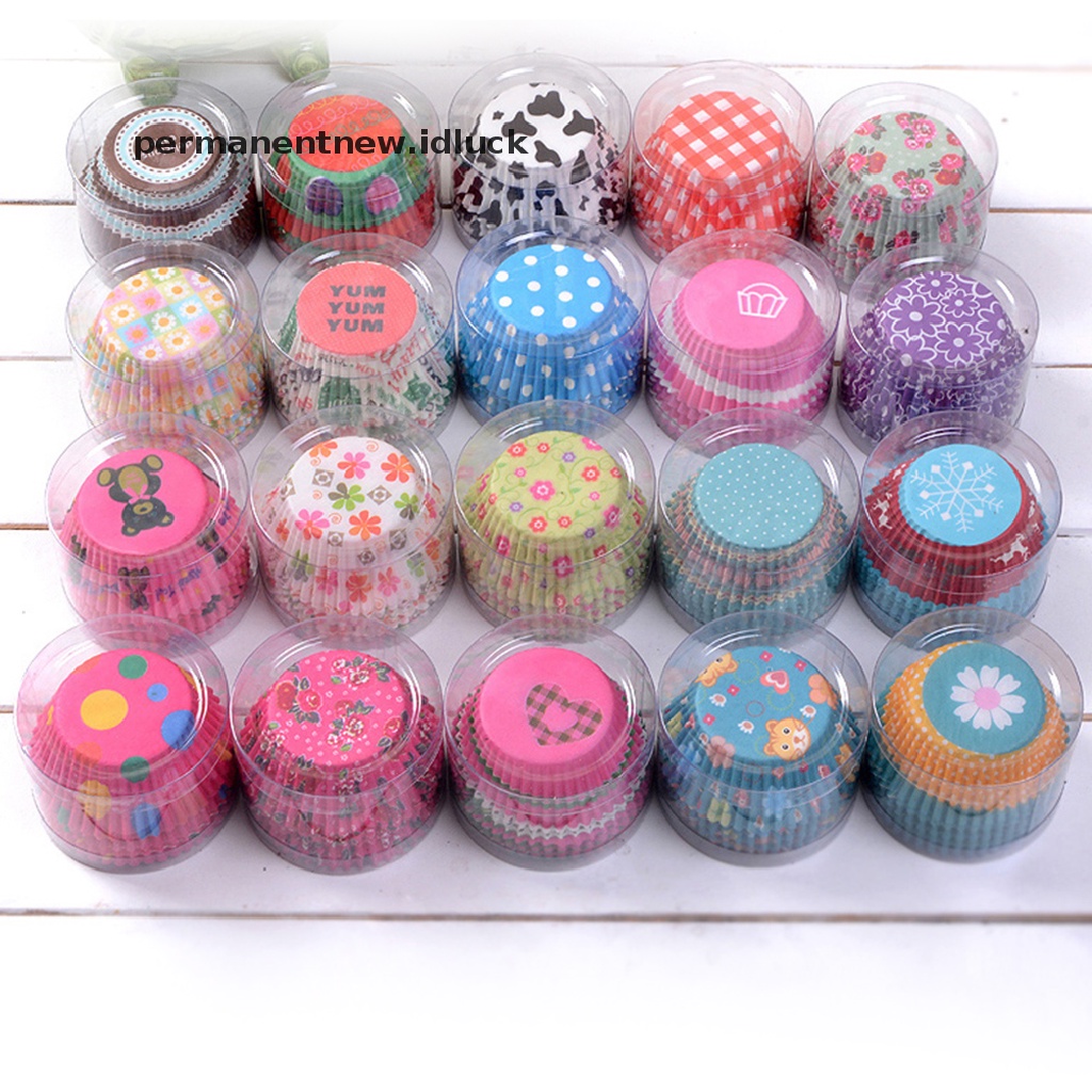 100 pcs Kertas Cetakan Cupcake Muffin Untuk Dekorasi