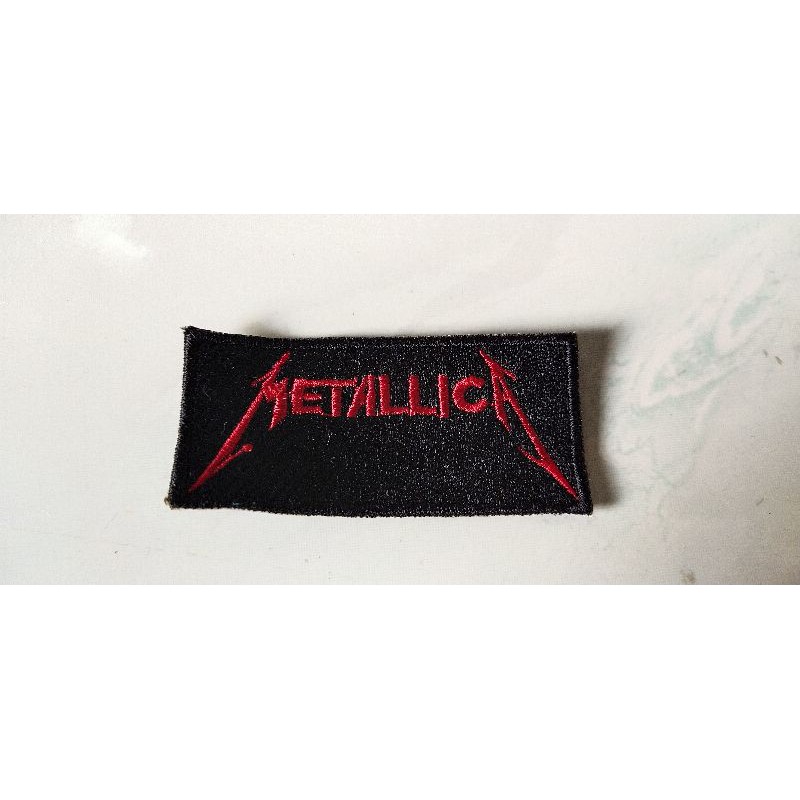 emblem patch bordir metallica