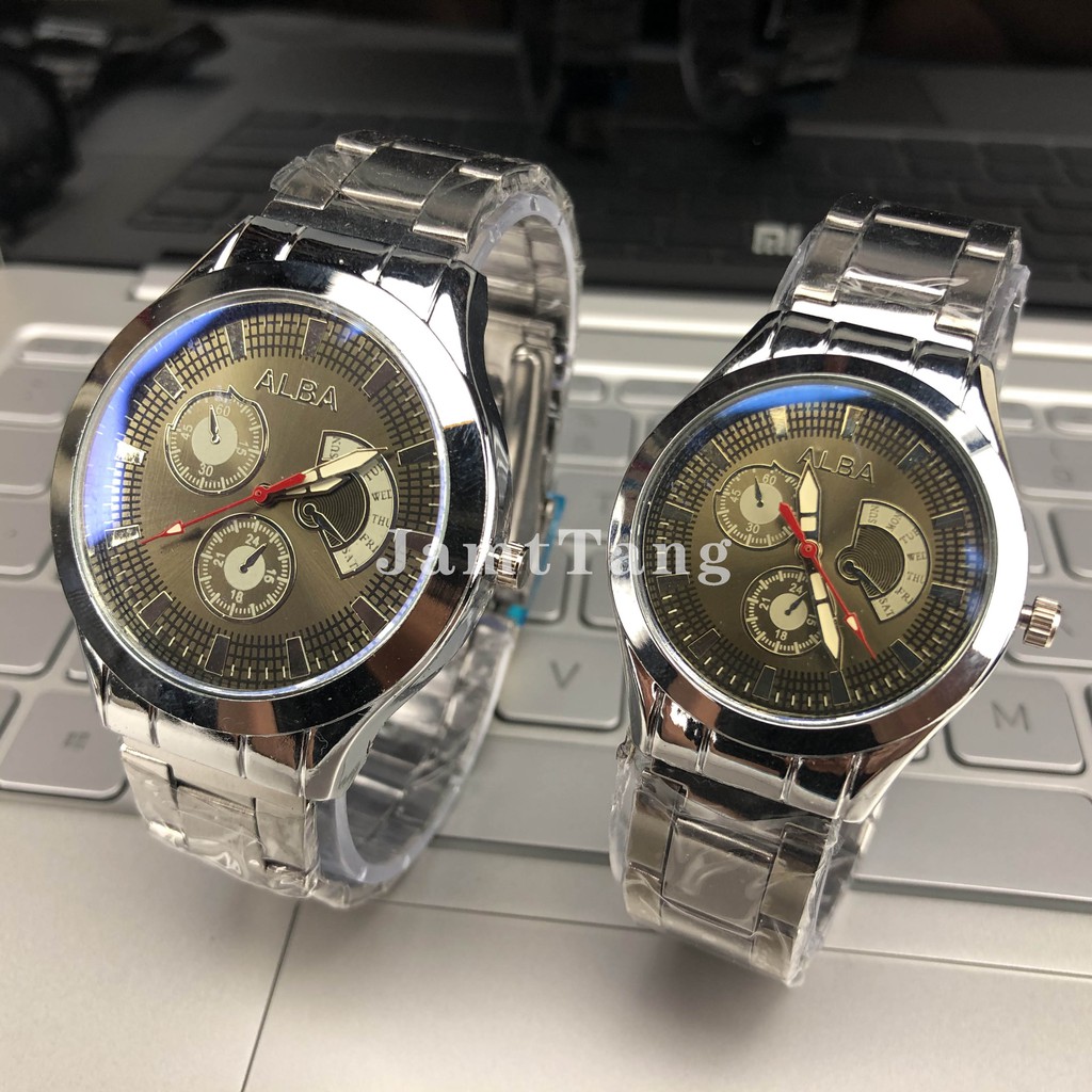 Jam Tangan Couple Magnet Original Pria Dan Wanita Pasangan Rantai C22