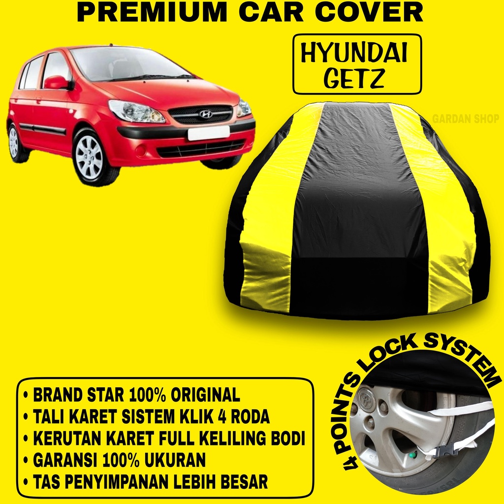 Body Cover HYUNDAI GETZ Sarung Strip KUNING Penutup Pelindung Bodi Mobil Hyundai Getz PREMIUM