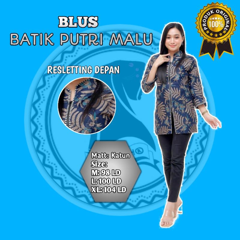 ATASAN WANITA BLUS BATIK PUTRI MALU