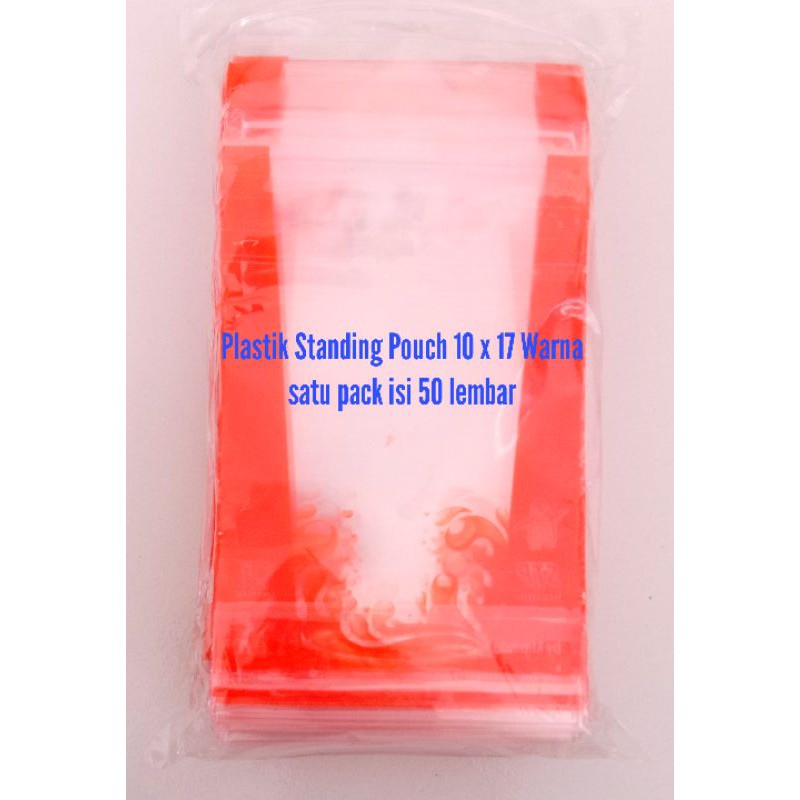 Plastik Standing Pouch 10 x 17 Warna grosir