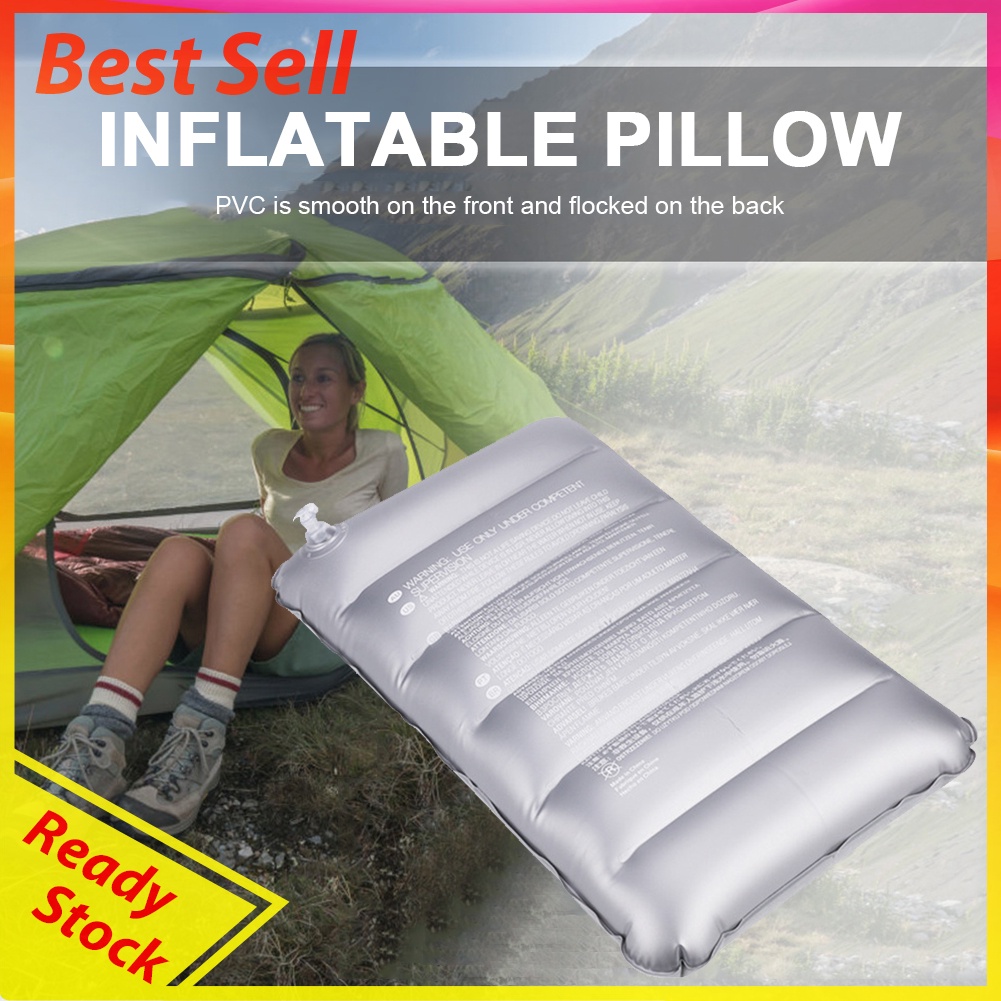 Inflatable Outdoor Camping Pillow Foldable Portable Car Plane Sleep Cushion