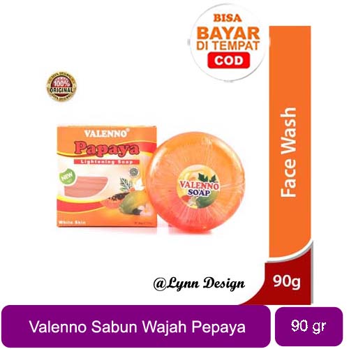 [BPOM] Valenno Sabun Pepaya Transparan Whitening 90 gr / Sabun Pepaya / Whitening / Kulit Sehat_Cerianti